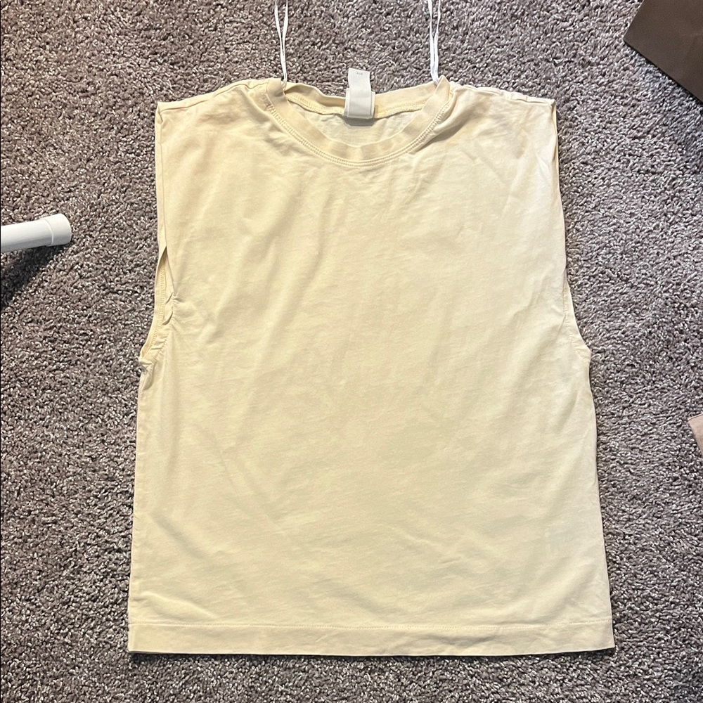 H&M Cream Muscle Tee